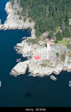Vista aerea del punto Atkinson lighthouse Vancouver British Columbia Canada Foto Stock