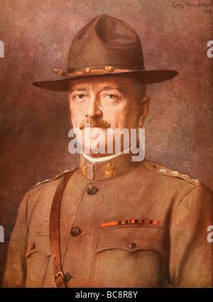 Il generale John Joseph 'Black Jack' Pershing 1860 al 1948. Il Comandante americano di forza expeditionary nella guerra mondiale I. Foto Stock