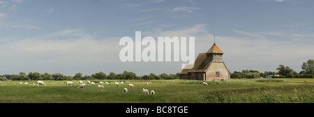San Tommaso Becket una chiesa, Fairfield, Romney Marsh, Kent, Inghilterra Foto Stock