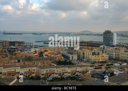 Una vista del porto di Melilla in Spagna Foto Stock