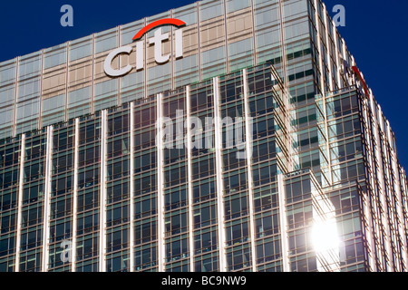 25 Canada Square - Centro di Citi - Canary Wharf - Londra Foto Stock