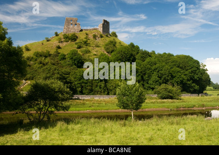 Il castello di Dryslwyn nella valle Tywi Carmarthenshire Galles occidentale Foto Stock