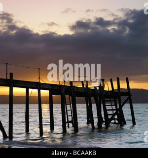 Pier a Holywood contea di Down Irlanda del Nord Foto Stock