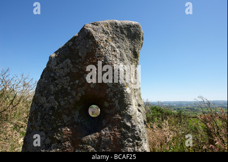 Il Holestone matrimonio pietra vicino a Doagh, County Antrim Irlanda del Nord. Foto Stock