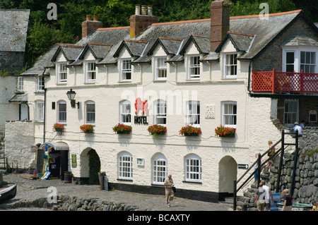 Il Red Lion Hotel Clovelly North Devon England Foto Stock