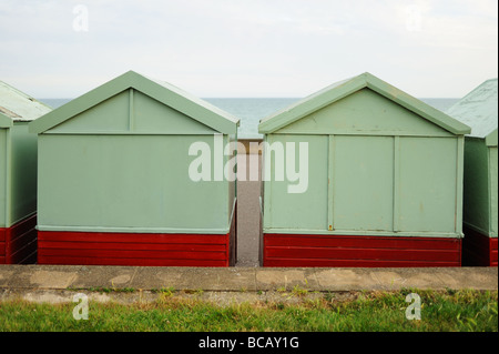 Spiaggia di capanne in Brighton Foto Stock