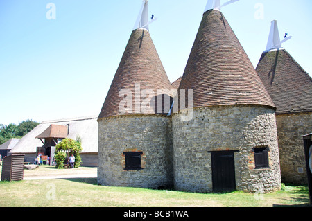 Oast House, il museo sulla vita del Kent, Sandling, Maidstone Kent, England, Regno Unito Foto Stock