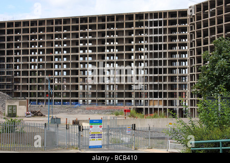 Una torre abbandonati blocco A Park Square, Sheffield South Yorkshire, Inghilterra, Regno Unito Foto Stock