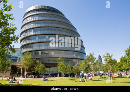 Il City Hall di Londra, casa della Greater London Authority (GLA) Foto Stock