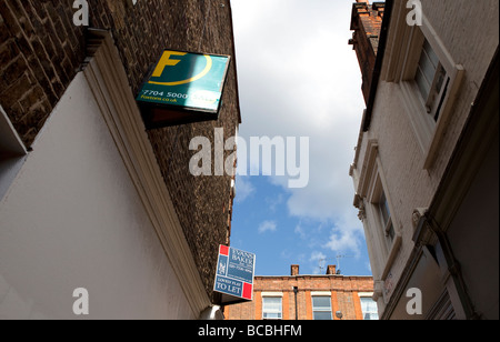 Foxton agente immobiliare in vendita segni Foto Stock