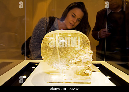 TESCHIO DI CRISTALLO Foto Stock