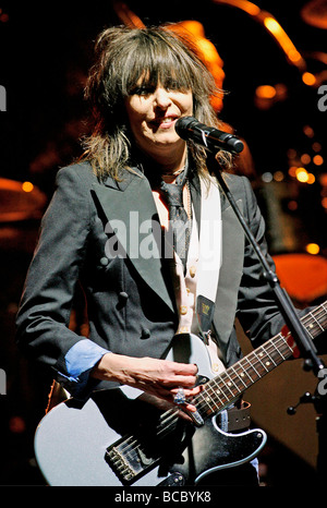 CHRISSIE HYNDE dei pretendenti al Wiltern Theatre di Los Angeles il 10 marzo 2009 Foto Stock