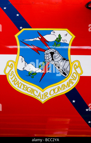 Strategic Air Command insegne sul velivolo alla Cape Canaveral Air Force Station Foto Stock