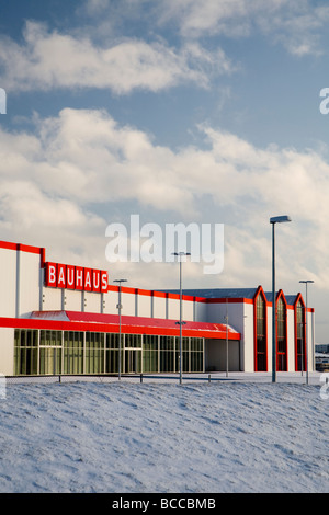 Hardware di Bauhaus superstore Reykjavik Islanda Foto Stock