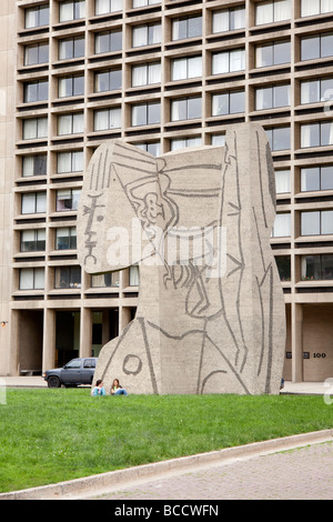 Statua di Picasso in NYC Foto Stock