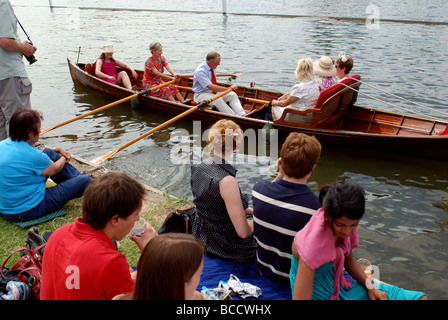 Henley Royal Regatta, Henley-on-Thames, Oxfordshire, England, Regno Unito Foto Stock