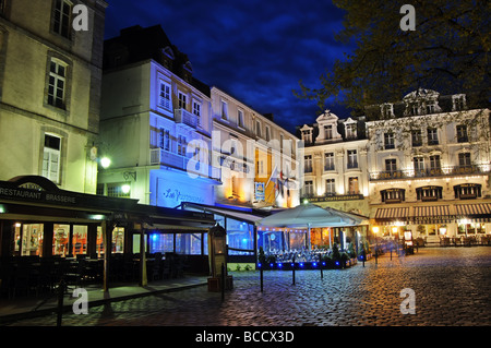 St Malo a notte Foto Stock