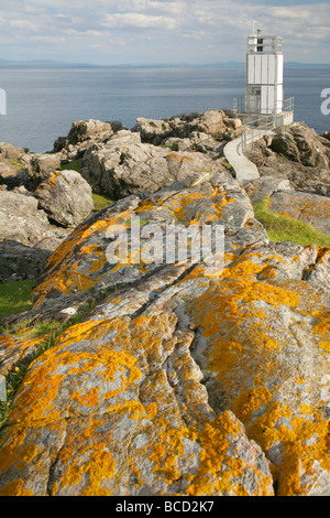 Punto di Sleat faro, Isola di Skye in Scozia. Foto Stock