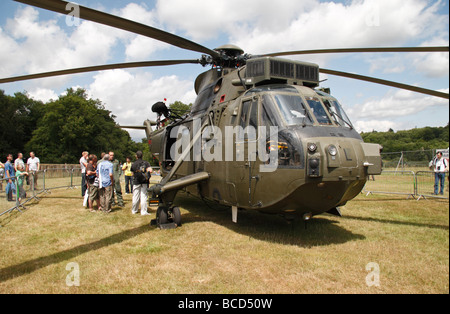 La Royal Navy Sea King elicottero sul display al Festival di Goodwood di velocità, luglio 2009. Foto Stock