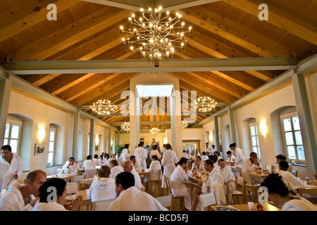 Sala da pranzo Pré Saint Didier Spa Aosta Italia Foto Stock