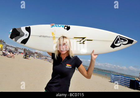 Sophie Hellyer, British Surfer Foto Stock