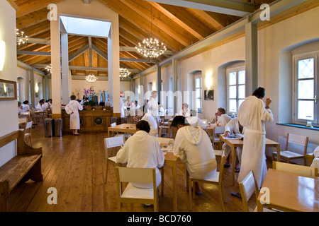 Sala da pranzo Pré Saint Didier Spa Aosta Italia Foto Stock