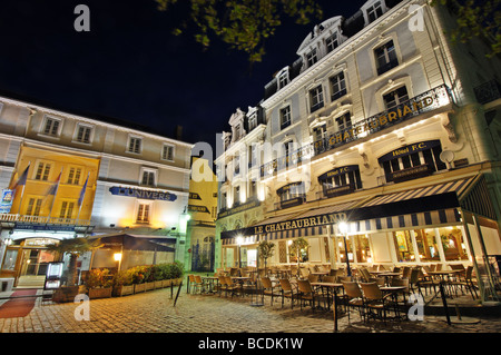 St Malo a notte Foto Stock