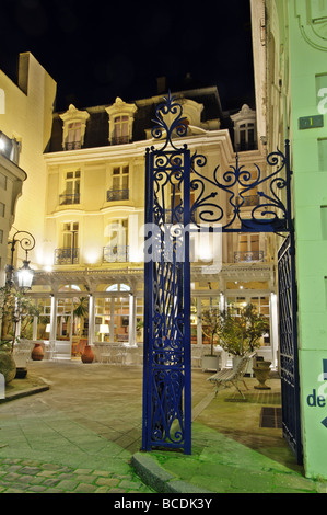 St Malo a notte Foto Stock