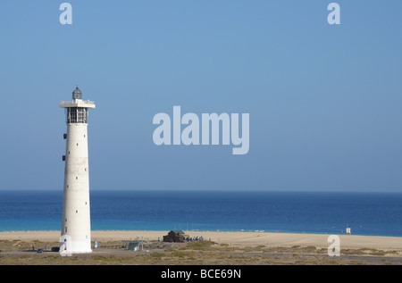 Faro Playa del Matorral, Jandia Morro Jable Fuerteventura, Spagna Foto Stock