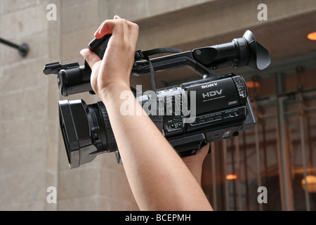La telecamera video Hig definizione Foto Stock