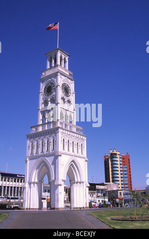 Moresco torre dell'orologio (simbolo di Iquique) in Plaza Prat , Iquique , Cile. Foto Stock