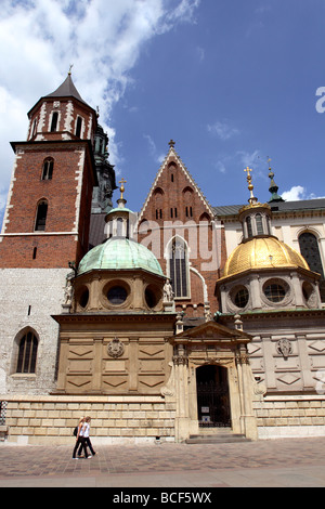 Cattedrale di Wawel, Cracovia in Polonia Foto Stock