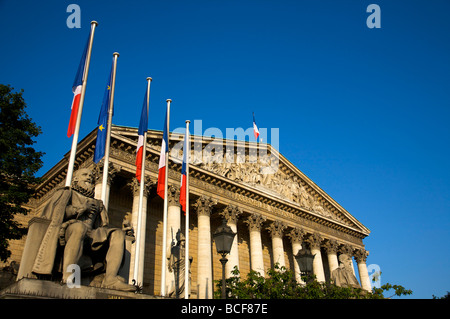 Assemblea Nazionale (Palazzo Bourbon), Parigi, Francia Foto Stock