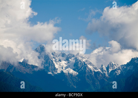 India, Sikkim, Ravangla (Rabongla), Ralang, gamma di Kangchendzonga Foto Stock