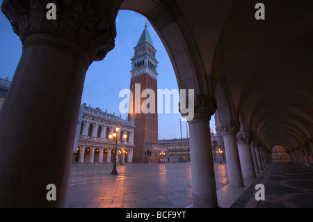 St Marks il Campanile di Piazza San Marco, Venezia, Italia Foto Stock