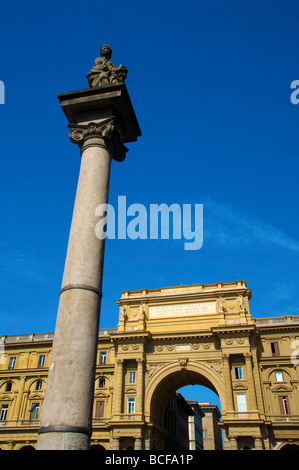 Piazza della Repubblica, Firenze, Italia Foto Stock