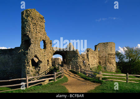 Inghilterra, East Sussex, Castello di Pevensey Foto Stock