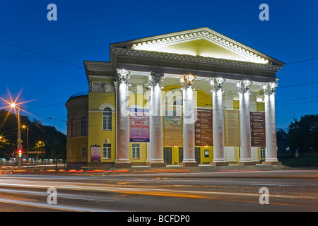 La Russia, Kaliningrad, Prospekt Mira, dramma Theatre House Foto Stock