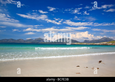 Spiaggia di sabbia vicino Luskentire Isle of Harris, Ebridi Esterne, Western Isles, Scotland, Regno Unito 2009 Foto Stock