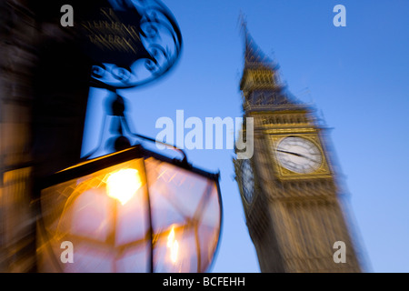 Il Big Ben, la Casa del Parlamento, Londra, Inghilterra Foto Stock