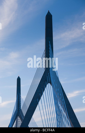 Stati Uniti d'America, Massachusetts, Boston, il Zakim Bridge Foto Stock