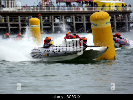 Gemini ZapCat - racing nella baia di Bournemouth nel luglio 2009 Foto Stock