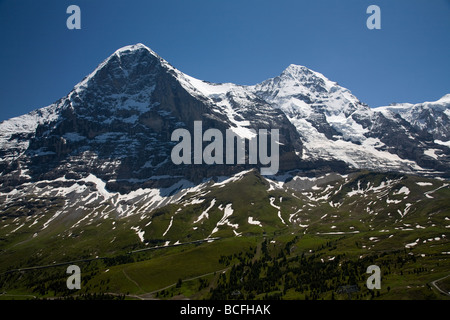 Le Alpi Bernesi intorno a Grindelwald, Svizzera Foto Stock