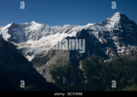 Le Alpi Bernesi intorno a Grindelwald, Svizzera Foto Stock