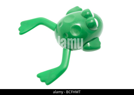 Giocattolo di plastica a forma di rana Foto Stock