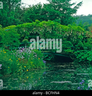 Claude Monet il giardino a Giverny in Normandia Francia Foto Stock