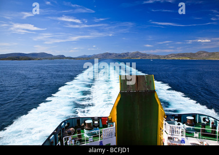 Caledonian MacBrayne traghetto da Tarbert sull'Isle of Harris, Ebridi Esterne, Western Isles, Scotland, Regno Unito 2009 Foto Stock