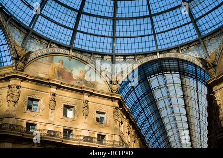 Tetto della Galleria Vittorio Emanuele, Milano, Italia Foto Stock