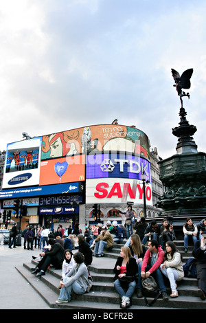 Piccadilly Circus a Londra, Inghilterra. Foto Stock