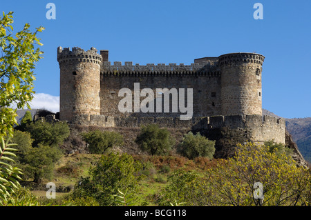 Castello Mombeltrán Ávila provincia di Castilla León Spagna Foto Stock